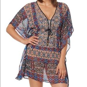 NWT Bleu Rod Beattie Suburban Safari Caftan